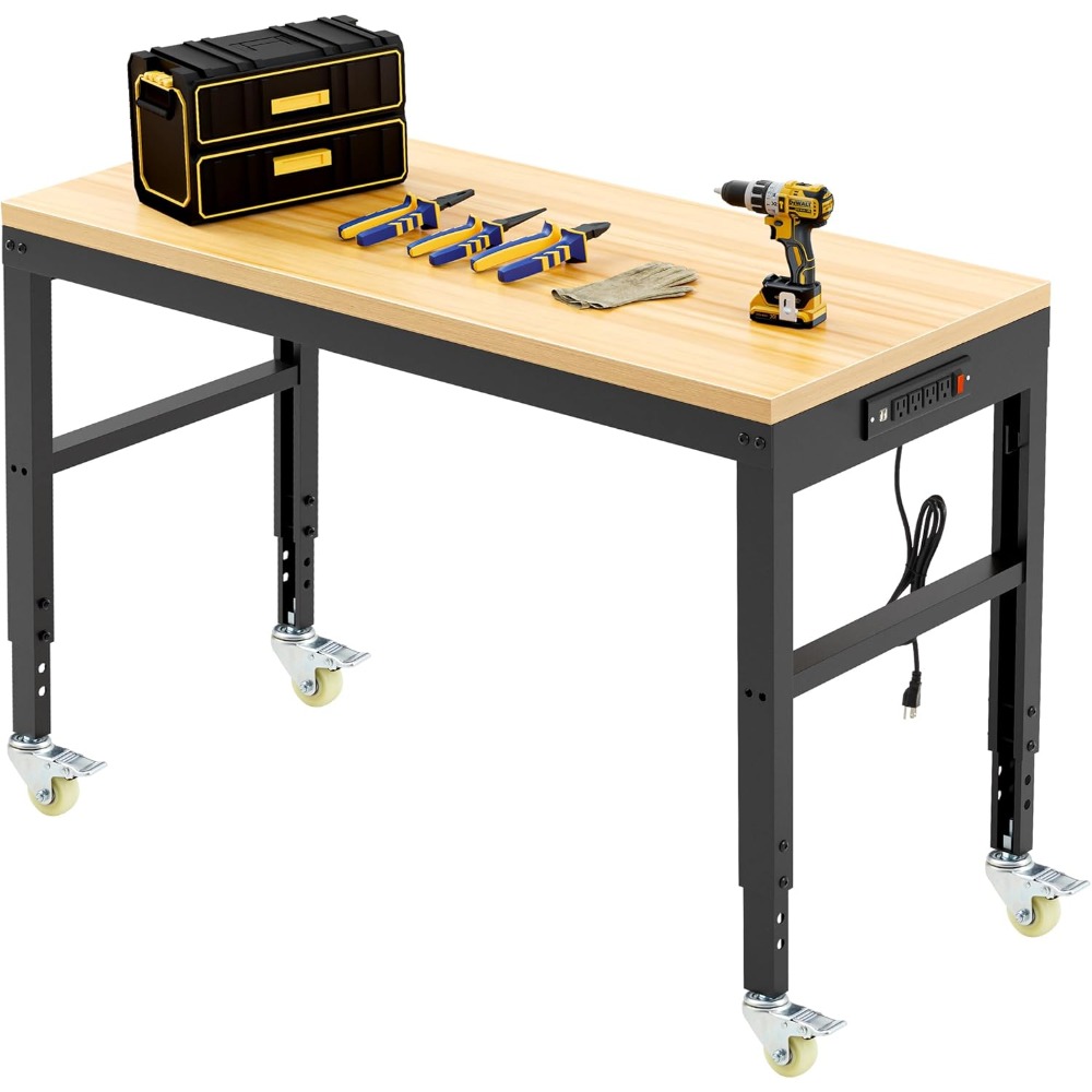 Workbench Woodworking - Adjustable Workbench, Heavy Duty Wood Work