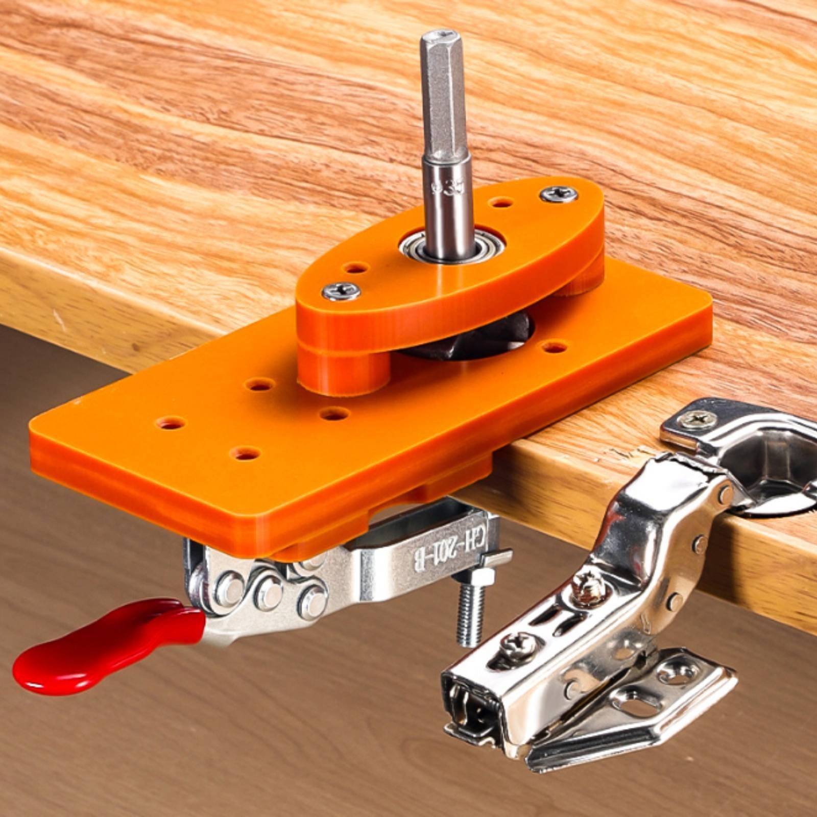 Woodworking Jig - 35mm Hinge Drilling Jig Long-Lasting Door