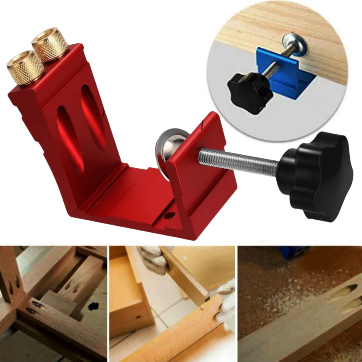 Woodworking Jig - 1 Set Pocket Hole Jig for