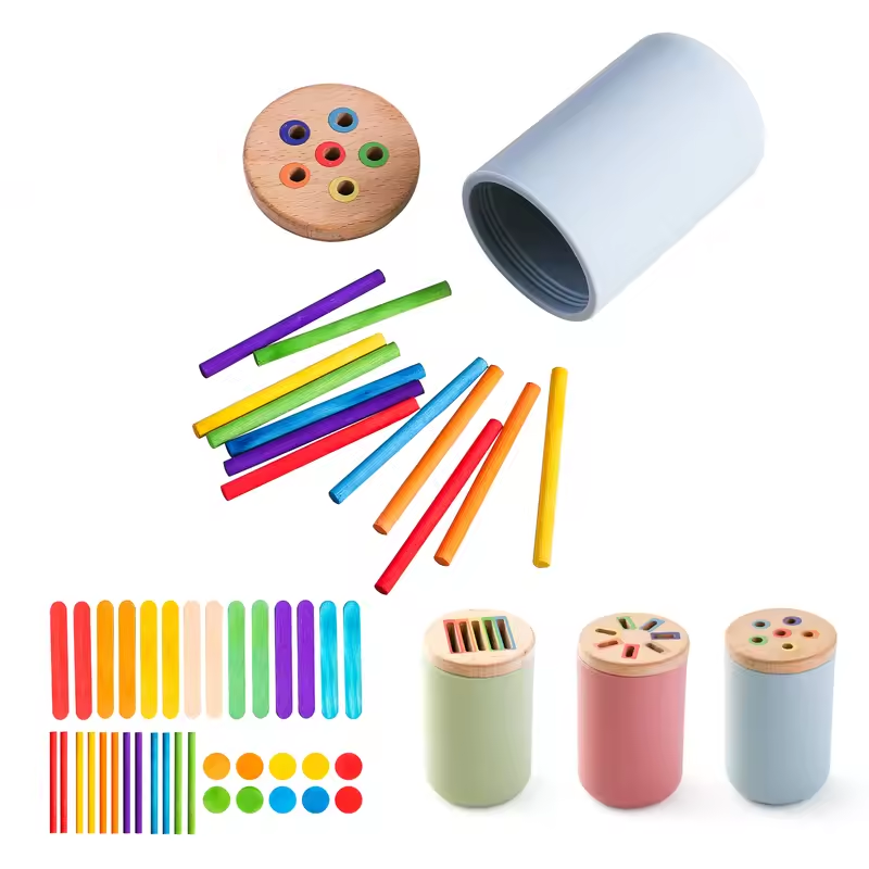 Woodworking Hobby - Montessori Wooden Toys Color Sorting Fine