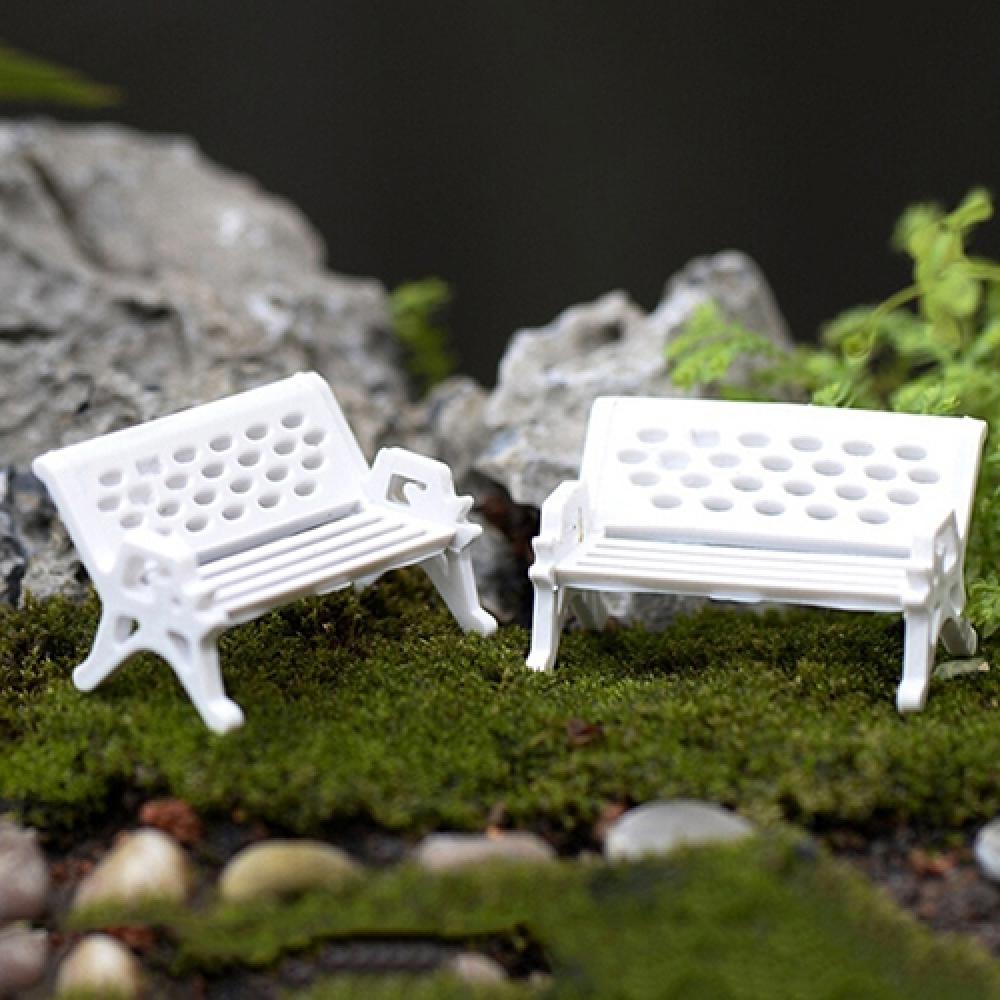 2Pcs Mini Park Seat Bench Cute - огляд і ціна Woodworking Resin