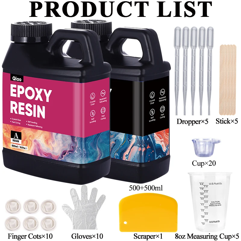 500ml 1000ml Easy Mixing Epoxy - огляд і ціна Woodworking Resin