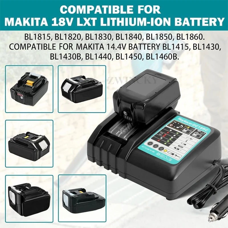 DC18RC Li-ion Battery 3A Car C - огляд і ціна Makita Drill Hp1640