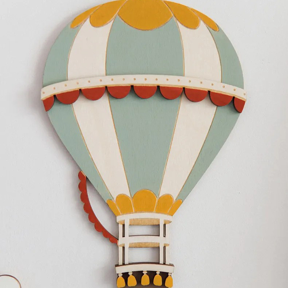 3D Wooden Hot Air Balloon Deco - огляд і ціна Woodworking Zone