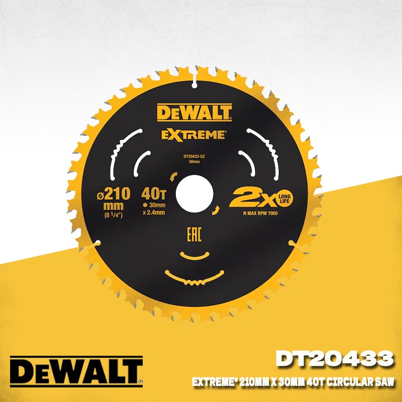 DEWALT DT20433 Extreme 210mm 4 - огляд і ціна Woodworking Kerf