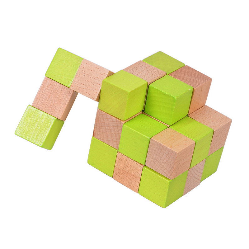 Wooden Snake Cube Puzzle IQ Lo - огляд і ціна Woodworking Hobby