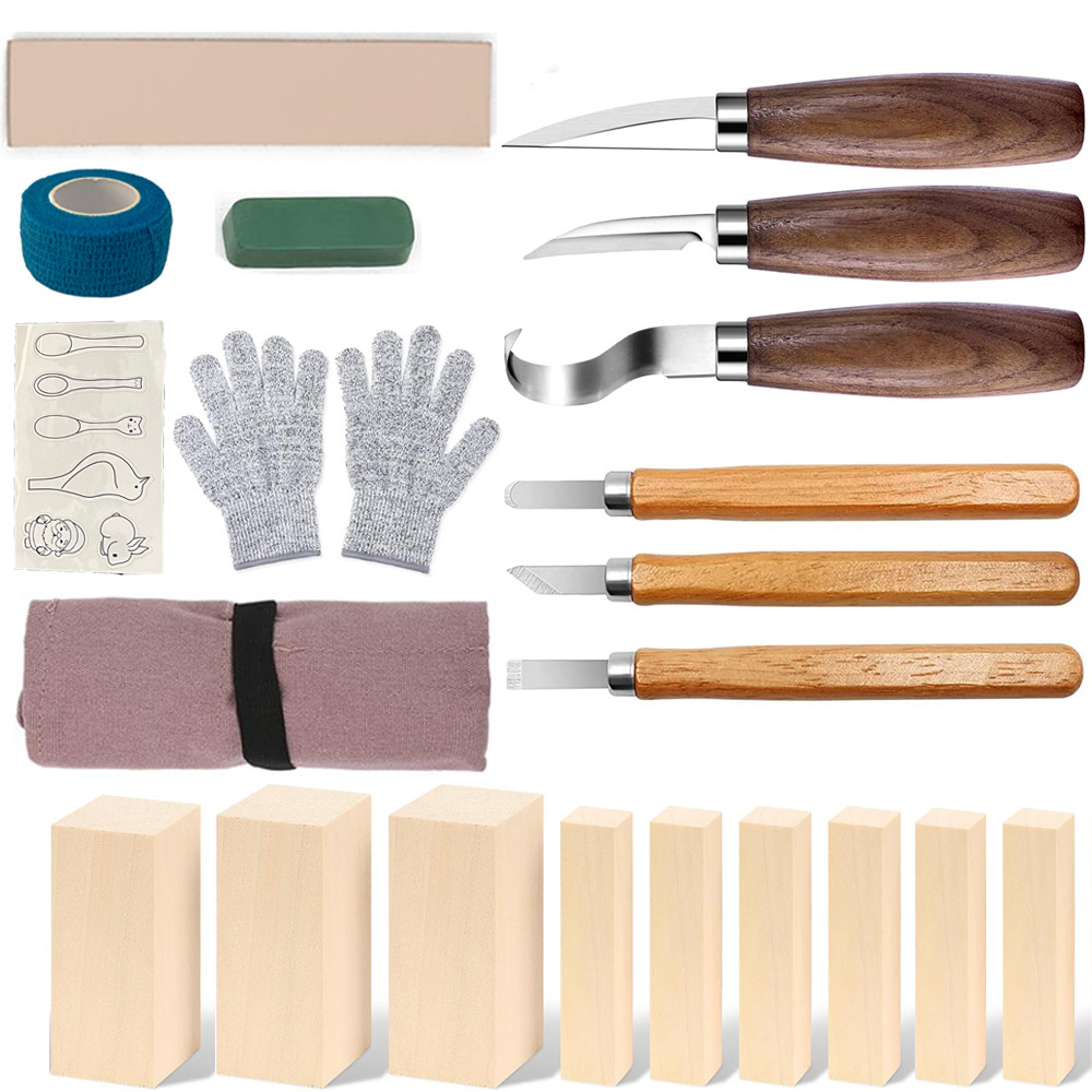 Carving Knife Gift Box Set 21- - огляд і ціна Woodworking Box
