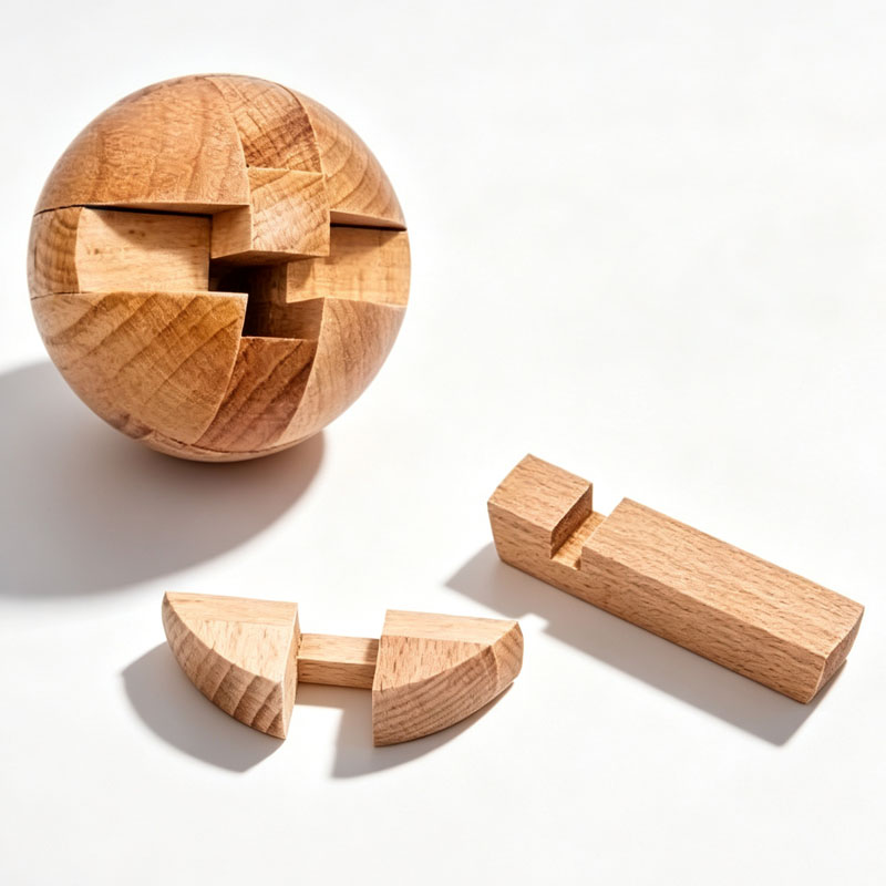 Classic Wooden Puzzle Ball Mag - огляд і ціна Woodworking Hobby