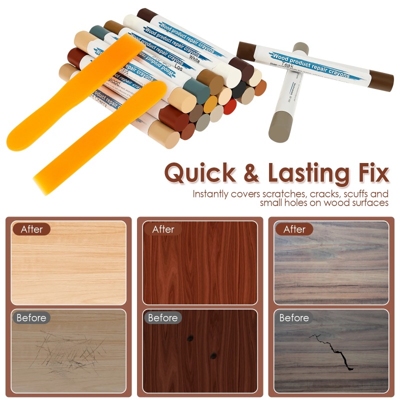 20 Colors Furniture Repair Wax - огляд і ціна Woodworking Zone