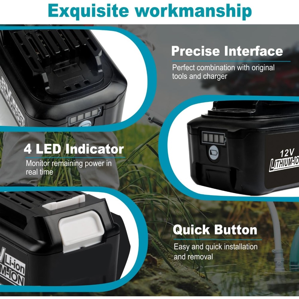 10.8V 12V 6A Rechargeable Repl - огляд і ціна Makita Drill Hp1640