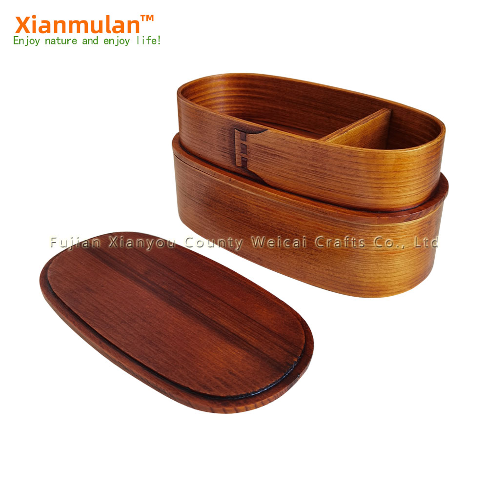 Natural Wooden Bento Box Squar - огляд і ціна Woodworking Box