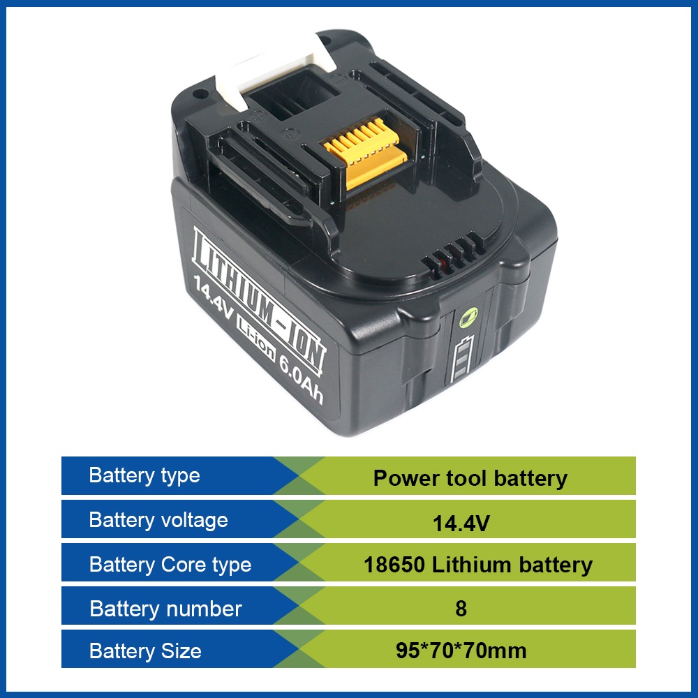 For Makita 14.4V 6.0Ah 5.0Ah L - огляд і ціна Makita Drill Hp1640