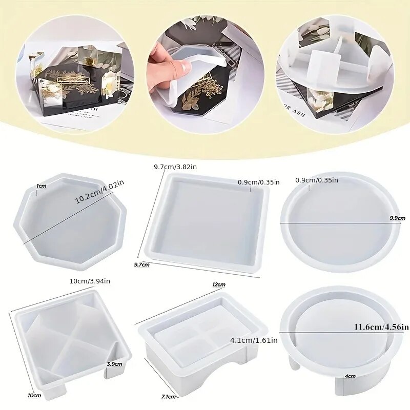 Coaster Resin Molds Set Includ - огляд і ціна Woodworking Resin