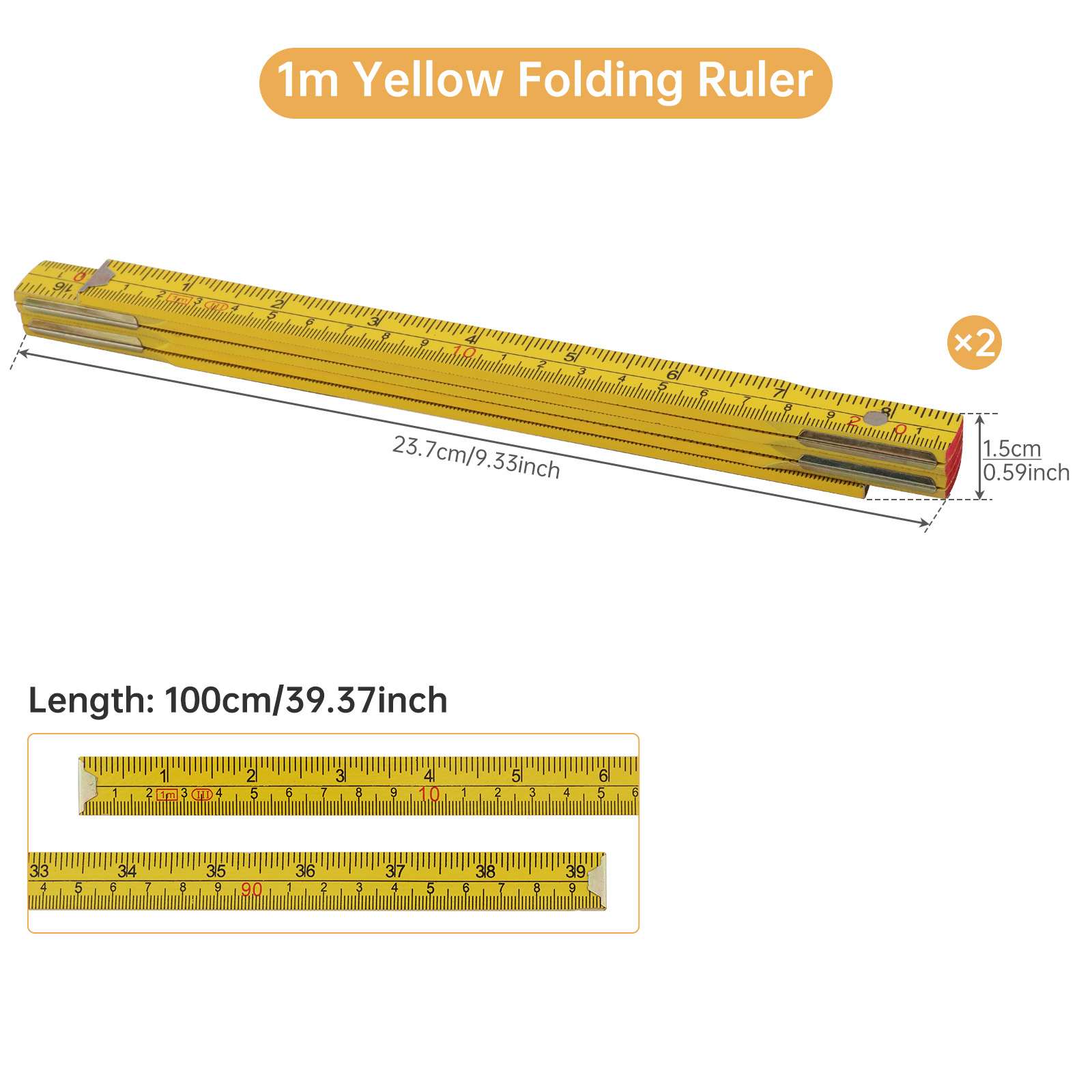 1pc/2pcs 1M/2M Metric & Imperi - огляд і ціна Woodworking Basic Tools
