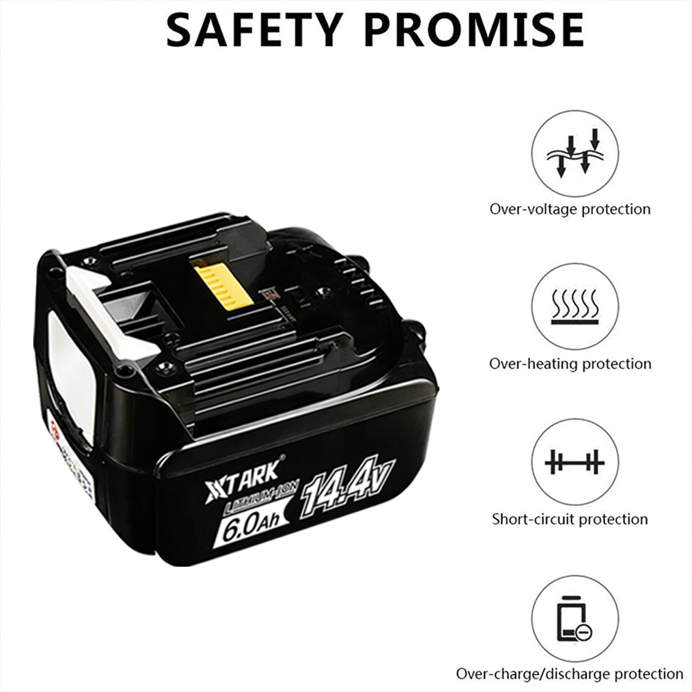 14.4V 6000mAh Li-ion Battery R - огляд і ціна Makita Drill Hp1640